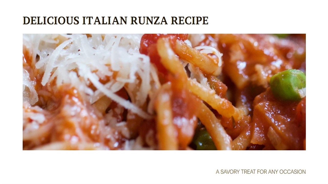 Italian Runza Recipe